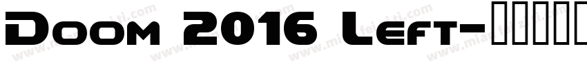 Doom 2016 Left字体转换